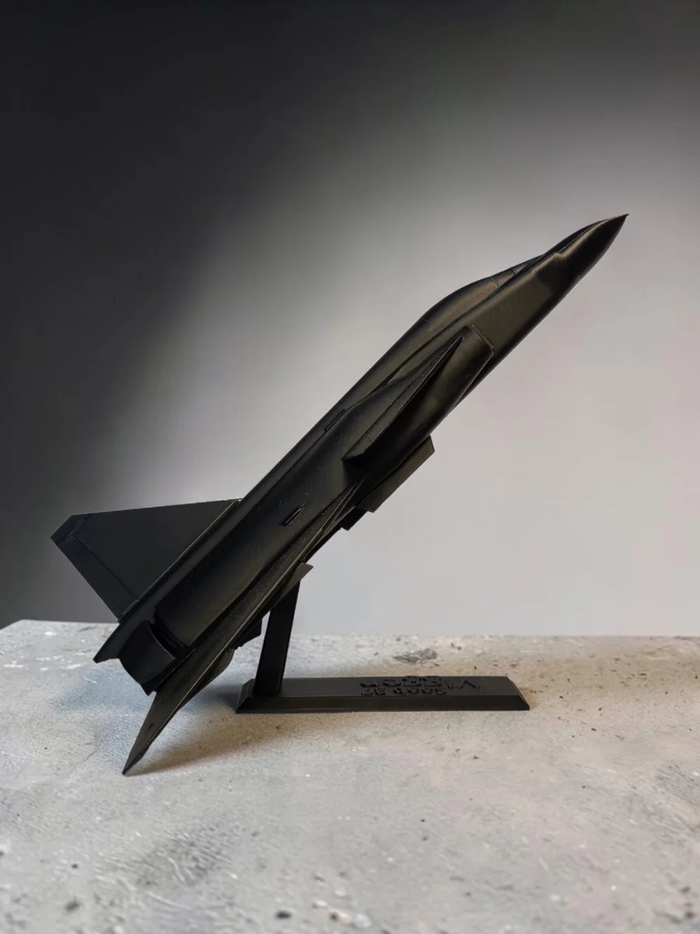 3-D Model Saab 37 Viggen, Cold War-era Swedish Supersonic Figher Jet **